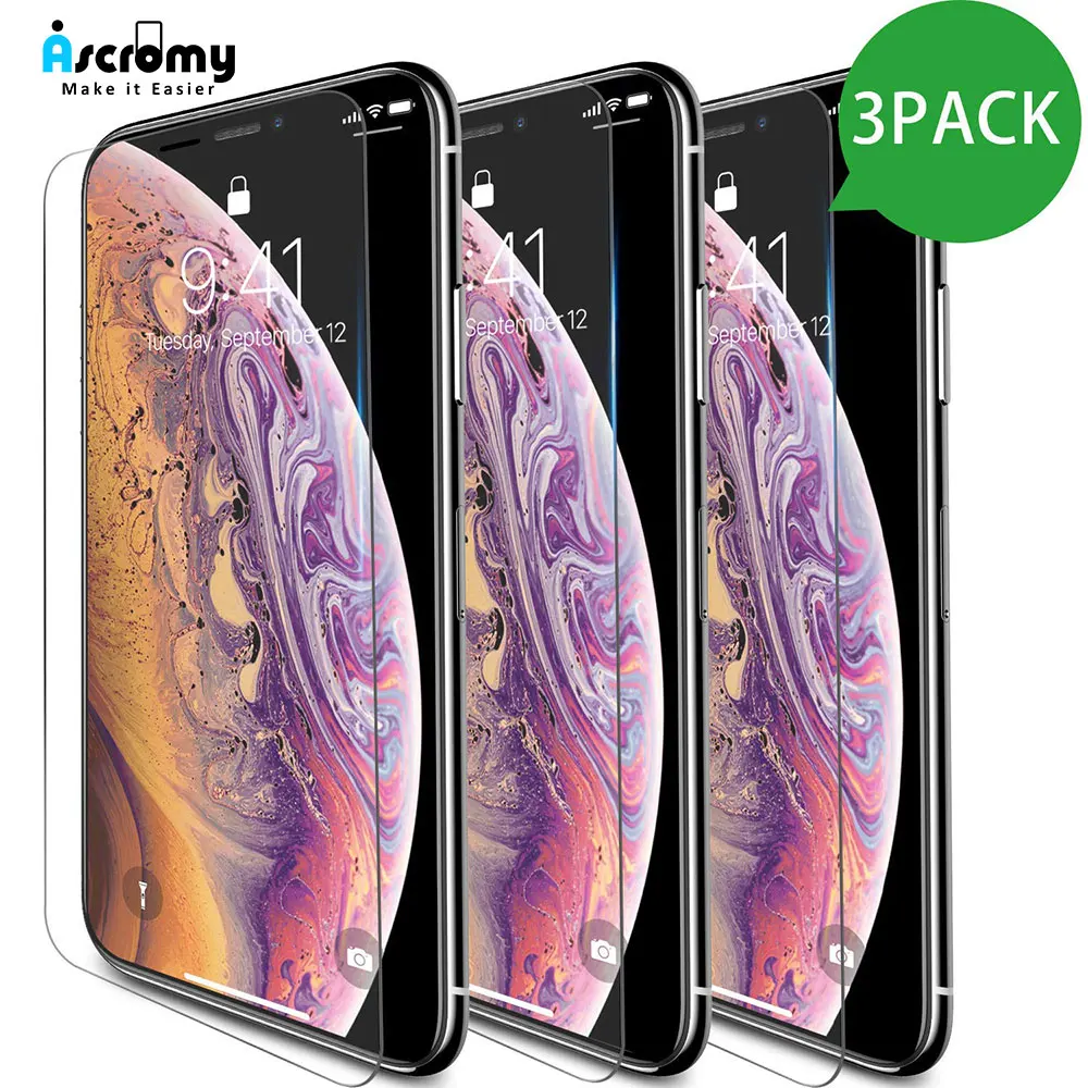 Для iPhone XS Max X S XR 11 Pro 11Pro 8 Защитная пленка из закаленного стекла защита экрана verre
