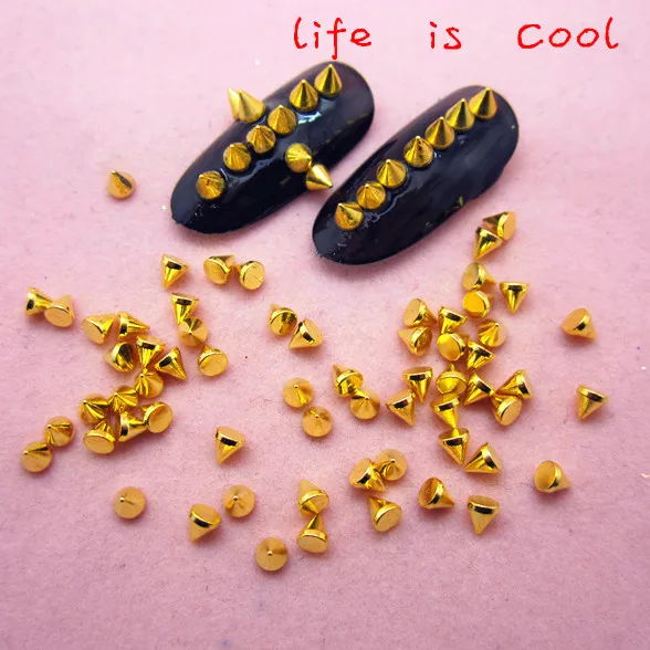 100 шт./партия цвета: золотистый серебристый черный металлические украшения для