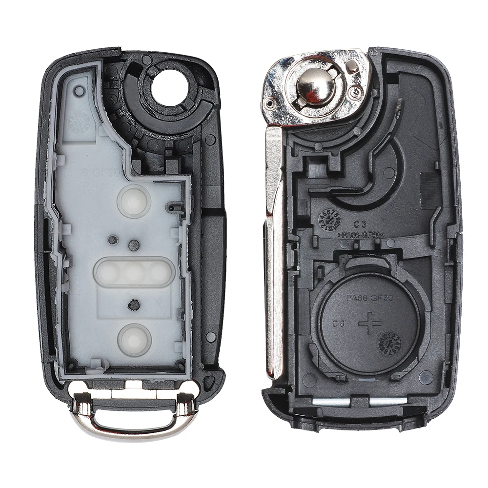 KEYECU 2 шт./10 шт. для Volkswagen Amarok Transporter чехол дистанционного ключа 7E0837202AD 5K0837202AD 5K0837220H