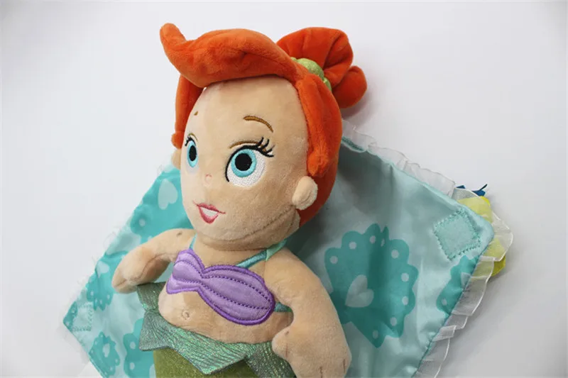 1 шт. 30 см оригинальная маленькая Русалочка Ариэль принцесса с одеялом плюшевая игрушка кукла детские подарки детская мягкая кукла