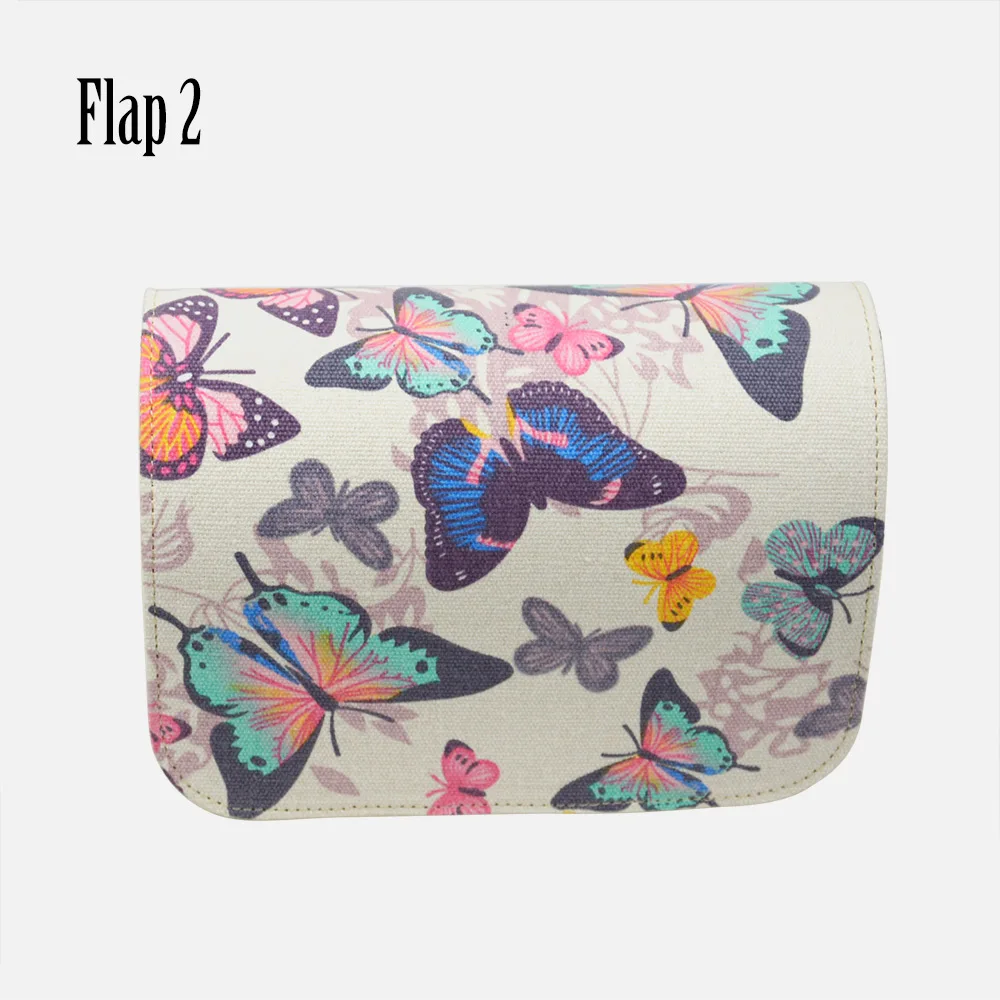 Flap 2 Цветочный мультяшный тканевый кожаный лоскут Сменный Чехол Крышка моллюска оболочка с магнитным замком защелкивающаяся застежка для Obag O карманная сумка - Цвет: Flap 2