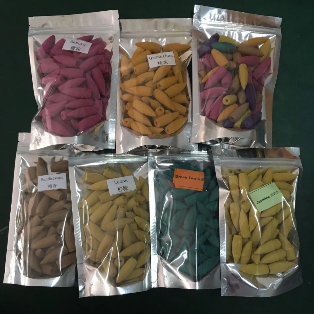 50 шт. больше 3 5 см натуральный рефлюкс башня благовония Сакура османтус жасмин