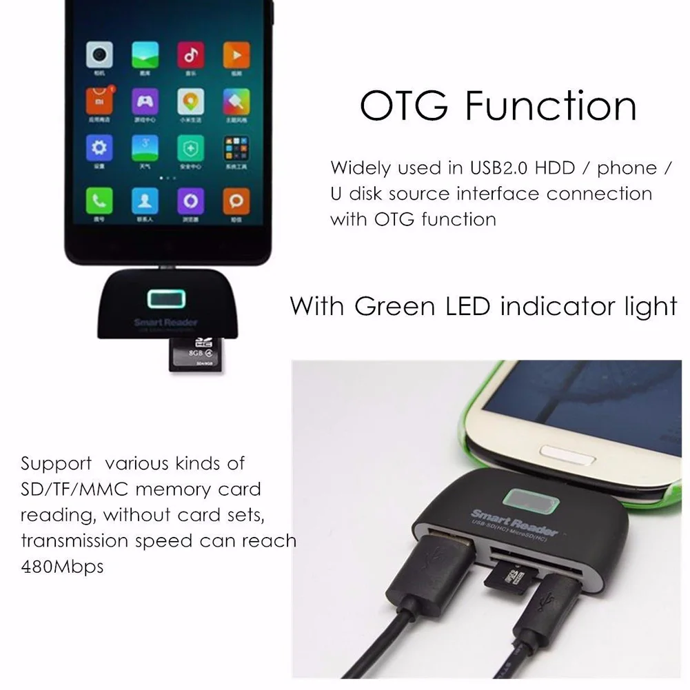 4 в 1 USB Type-C кардридер OTG TF Micro SD карты адаптер Зарядка для Macbook Phone Tablet XR649 |