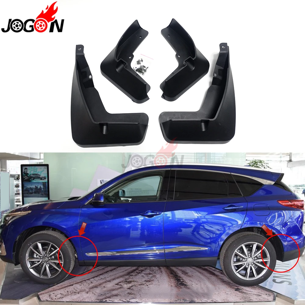 Для Acura RDX автомобиль спереди и сзади крыло для защиты от грязи закрылки Брызговики для автомобиля крыло 4 шт. черный интимные аксессуары