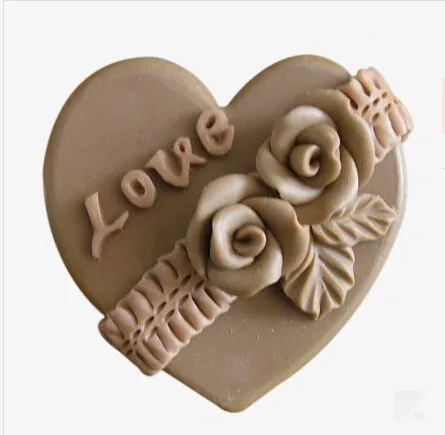 

Rose Love modelling silicon 3D soap mold Cake decoration mold Cake mold manual Handmade soap mold NO.:SO108