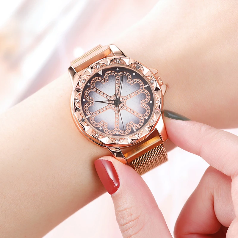 Фото Fashion Black women's watches Diamond Inlay Lady Watch Magnet Gift Clock relogio for Women Наручные часы Fashion Black women's watches Diamond Inlay Lady Watch Magnet Gift Clock relogio for Women Наручные часы