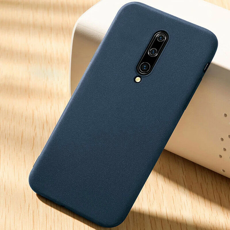 Blue Чехол для Oneplus 7 Pro 6T 6, Ультра Тонкие Матовые чехлы из песчаника, мягкий силиконовый Противоскользящий чехол для телефона One Plus 6T 6 5T 5 7Pro Capa - Цвет: Blue
