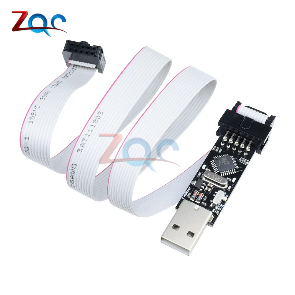 USBasp USB ISP 3.3V / 5V AVR Programmer ATMEGA8 ATMEGA128 New +10PIN Wire Support Win7 64Bit | Инструменты