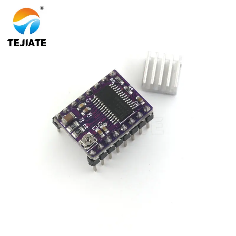 Новая Stepstick Drv8825 для RAMPS шаговый двигатель радиатор части 3D принтеров теплоотвод 4