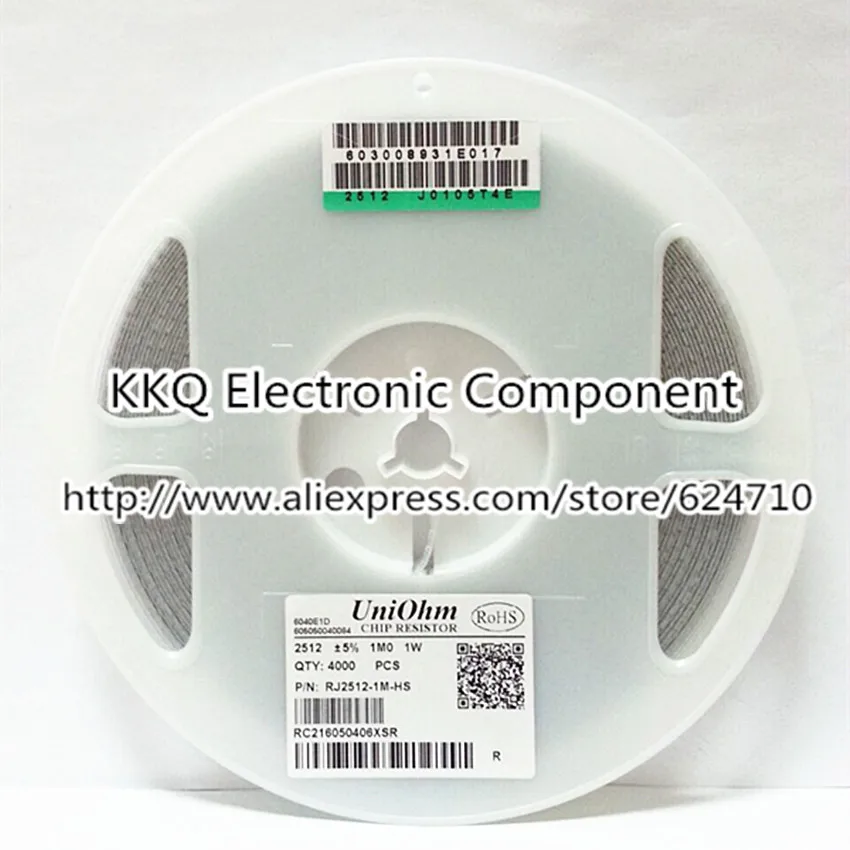 100pcs/bag 2512 5% 3.3R 33R 330R 3.3K 33K 330K 3.6R 36R 360R 3.6K 36K 360K 1W SMD Resistor Chip 6432 6.40*3.20*0.50mm | Электроника