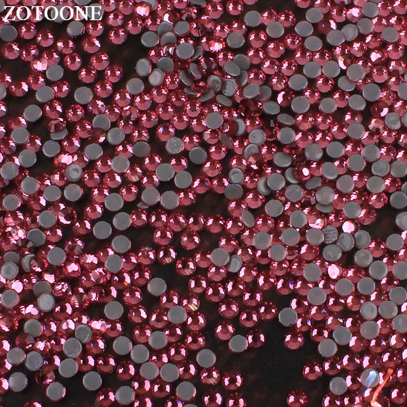 209 ZOTOONE SS6-SS20 горячей фиксации кристалл дизайн ногтей Стразы для одежды украшения железа на переводах Flatback Стекло Стразы - Цвет: 209
