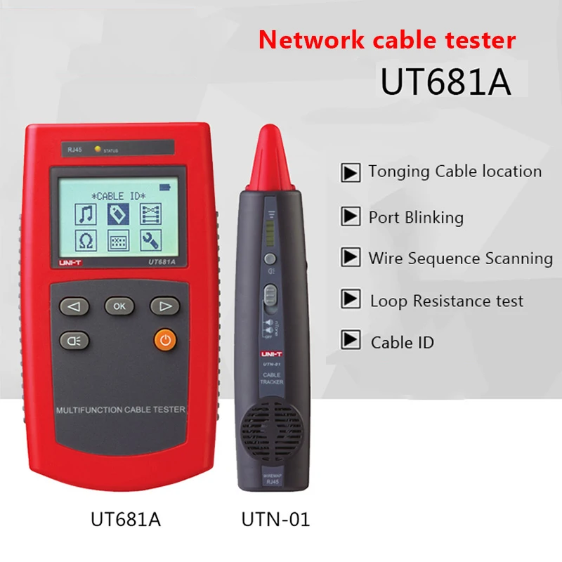 UNI-T UT681A/UT681L/UT681C/UT681HDMI Многофункциональный портативный кабель Finder набор сетевой тестер охотничий инструмент проверка линии устройства