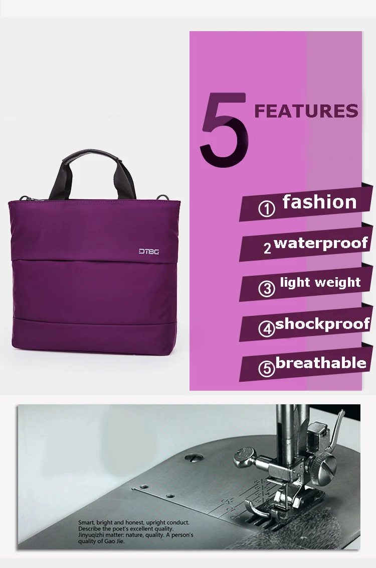 DTBG 15.6 Inches Large Capacity Laptop Handbag for Women Travel Briefcase Business Notebook Bag For 14 15 Inches Laptop