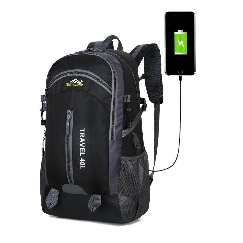 40L Waterproof Backpack Hiking Bag Cycling Climbing Laptop Rucksack Travel Outdoor Bags Men Women Anti Theft Sports | Спорт и