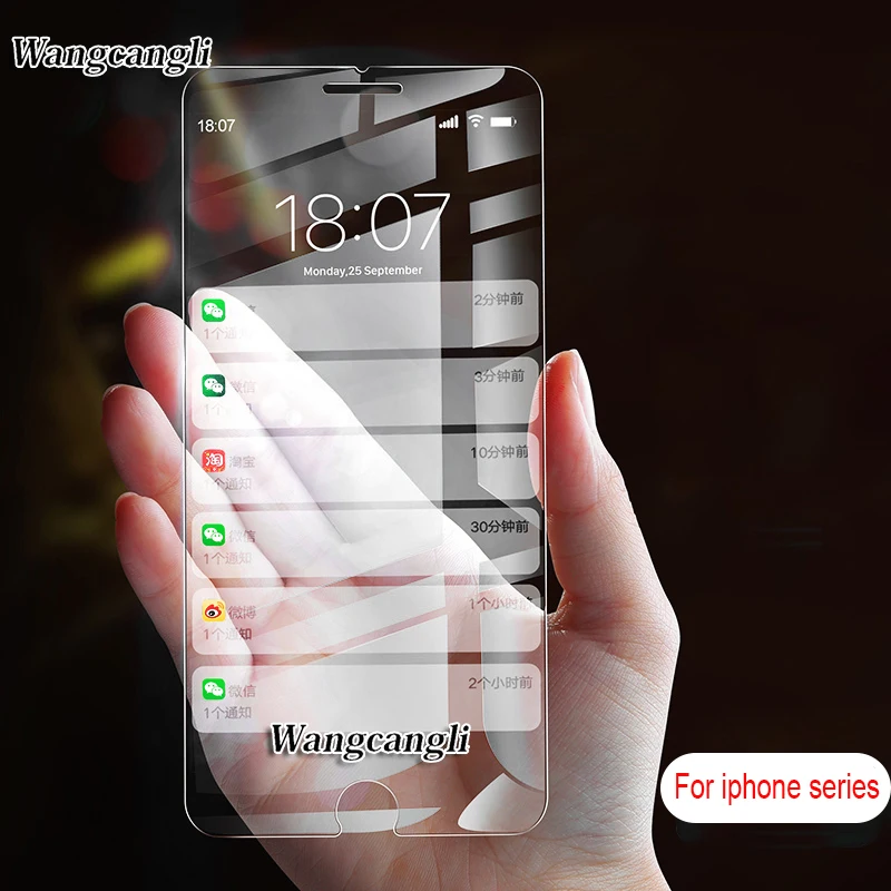 2.5D hd Защитное стекло для iphone 6 6s 7 plus 5S закаленное на X 8|Защитные стёкла и плёнки
