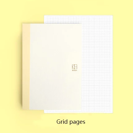 Ежедневник еженедельник школе журнал простой дневник Bullet Journal Defter пополнения Hobonichi Bujo подарок - Цвет: Grid pages