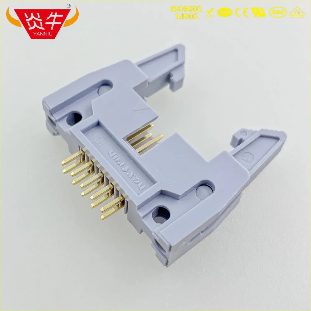 DC2 10P IDC SOCKET BOX 2 54 мм Шаг эжектор заголовок прямой разъем 2*5P 10PIN контактная часть
