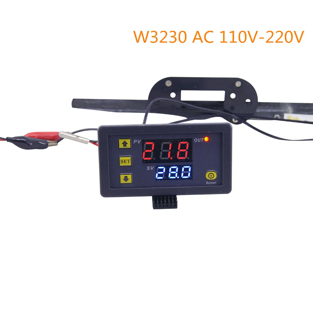 W3230 AC 110V-220V W3001 W3230 светодиодный термо цифровой регулятор температуры Термостат Регулятор NTC Автомобильный термометр инкубатор гигрометр - Цвет: W3230 AC 110V-220V