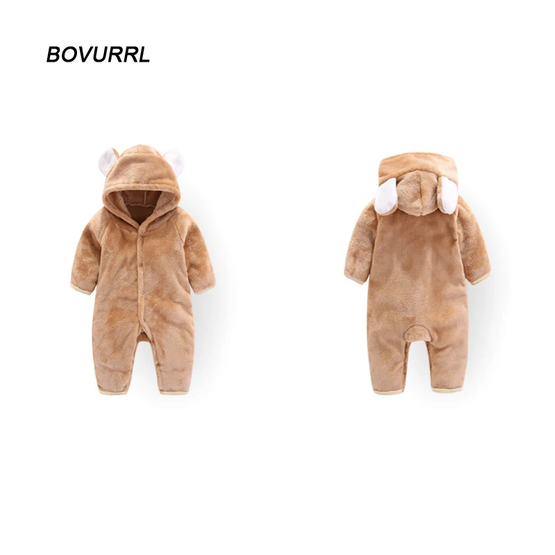 BOVURRL/Детский комбинезон для новорожденных одежда с капюшоном маленьких