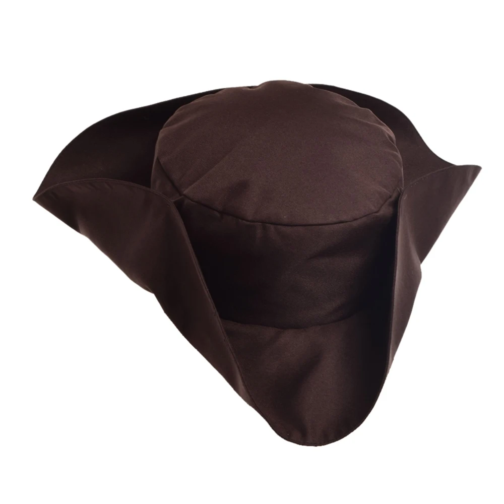 

Pirate Hat Halloween Party Men Brown Cosplay Tricorn Hats