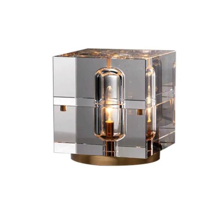 

Europe Luxury High-end Creative Table Lamps Crystal Whole Copper Decorative Table Lamps Living Room Bedroom Bedside Table Lamps