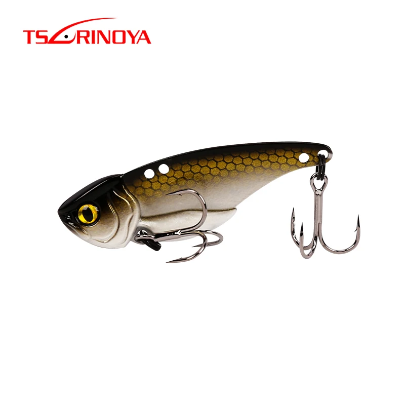 

TSURINOYA ARES-A 5g 7g 10g 15g Metal VIB Fishing Lure Bait Artificial Bait With Treble hook double hole low Center of gravity