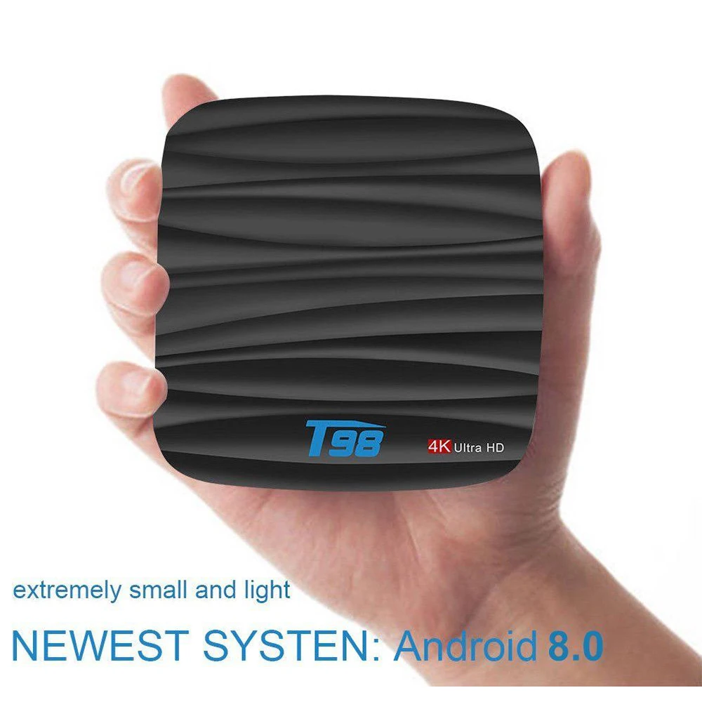 Фото Новинка 2018 T98 ТВ приставка RK3288 2G 16G/4G 32G wifi Android 8 1 Четырехъядерный 4K 3D Amlogic 2 4 GHz Новинка 2018 T98 ТВ приставка RK3288 2G 16G/4G 32G wifi Android 8 1 Четырехъядерный 4K 3D Amlogic 2 4 GHz