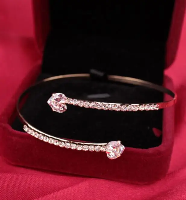 2019 Новый Романтический женский браслет леопардовой раскраски Хрустальное