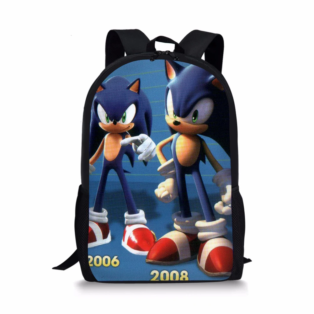 15 Аниме Sonic зубная щётка принт школьный рюкзак для мальчиков и девочек с рисунками зверей из мультфильмов в виде ежа ортопедические рюкзаки для Детей Книга сумка 3 шт./компл - Цвет: 15