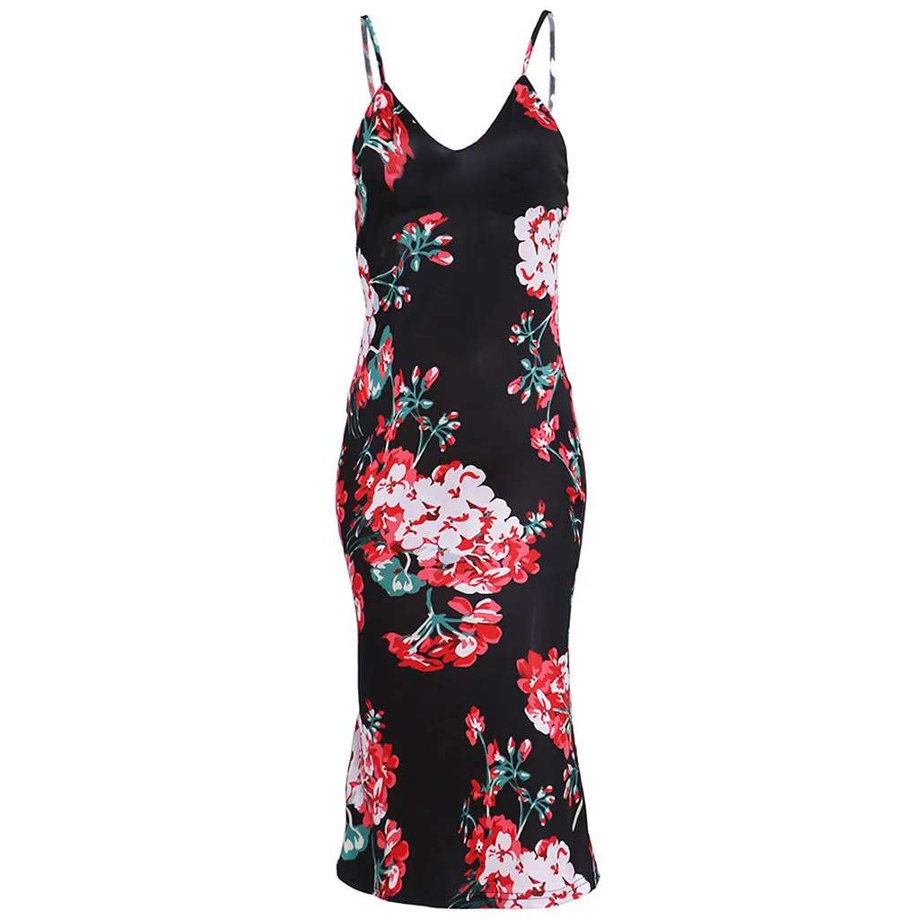 Платье женское Пляжное вечернее с принтом большого размера 2019|Женские платья| |