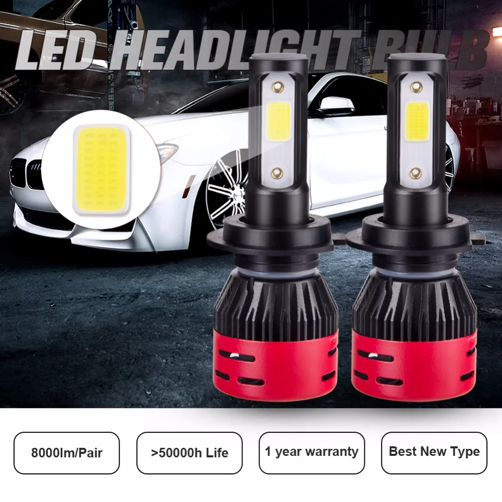Светодиодный головной фонарь AmmToo H7 для Toyota светодиодный светильник H4 9005/HB3 9006/HB4