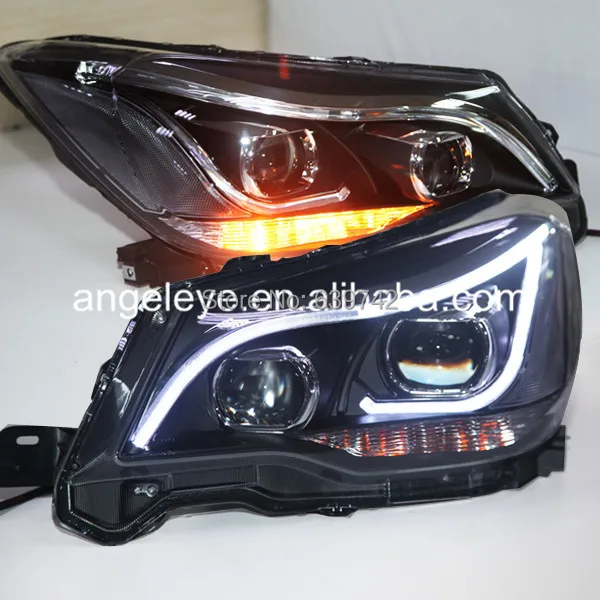 

2013-2014 Year For Subaru For Forester LED Head Light with Bi Xenon Projector Lens Black Housing TLZ