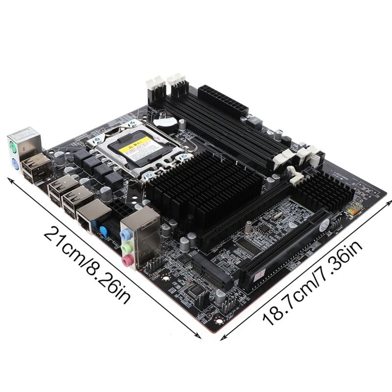 X58 настольная материнская плата Lga 1366 4 канала Ddr3 32 Гб Ram M Sata Материнская для Intel