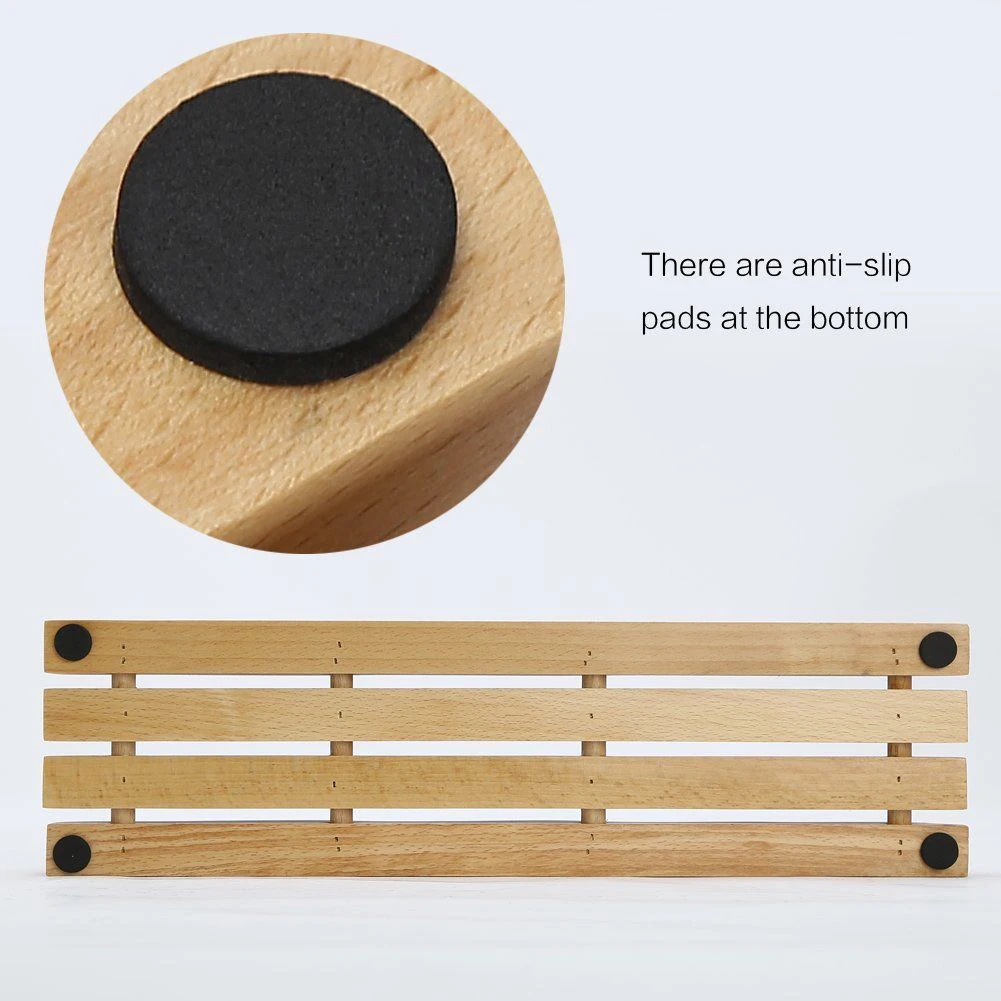 Beech Wood Kitchen Knife Holder Block 7 Slots Storage Organizer Tool | Дом и сад