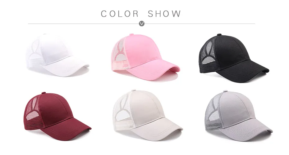 Уличная бейсбольная кепка с хвостиком Snapback Messy Bun cap s для женщин, женская летняя сетчатая Кепка-бейсболка, модные шляпы в стиле хип-хоп для девочек