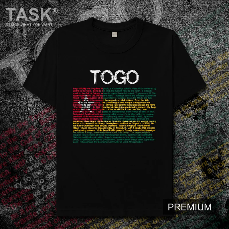 Toтого Togolaise TG TGO национальная команда печати Мужская футболка Новая модная