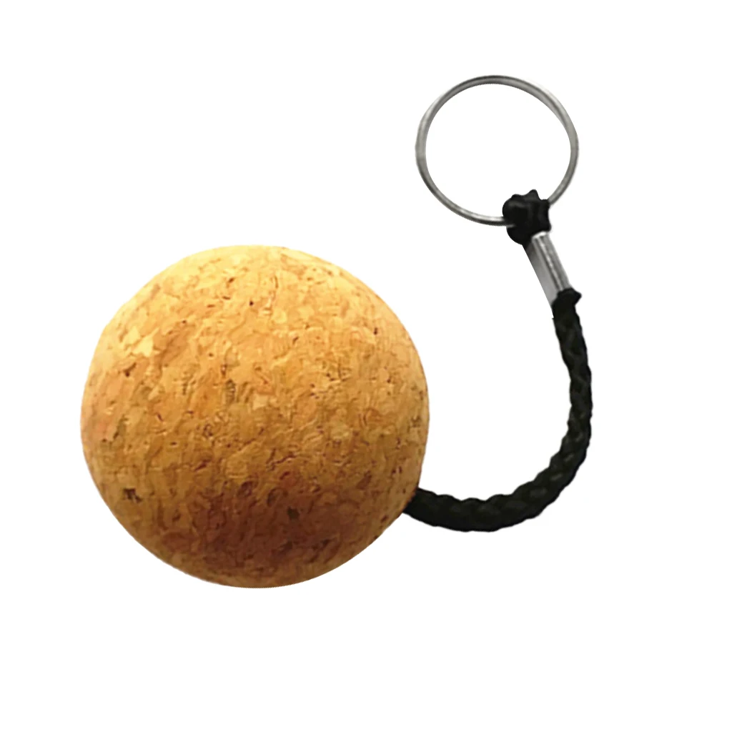 

3 Pieces 5cm Floating Cork Keyring Water Buoyant Key Ring Sailing Boat Float