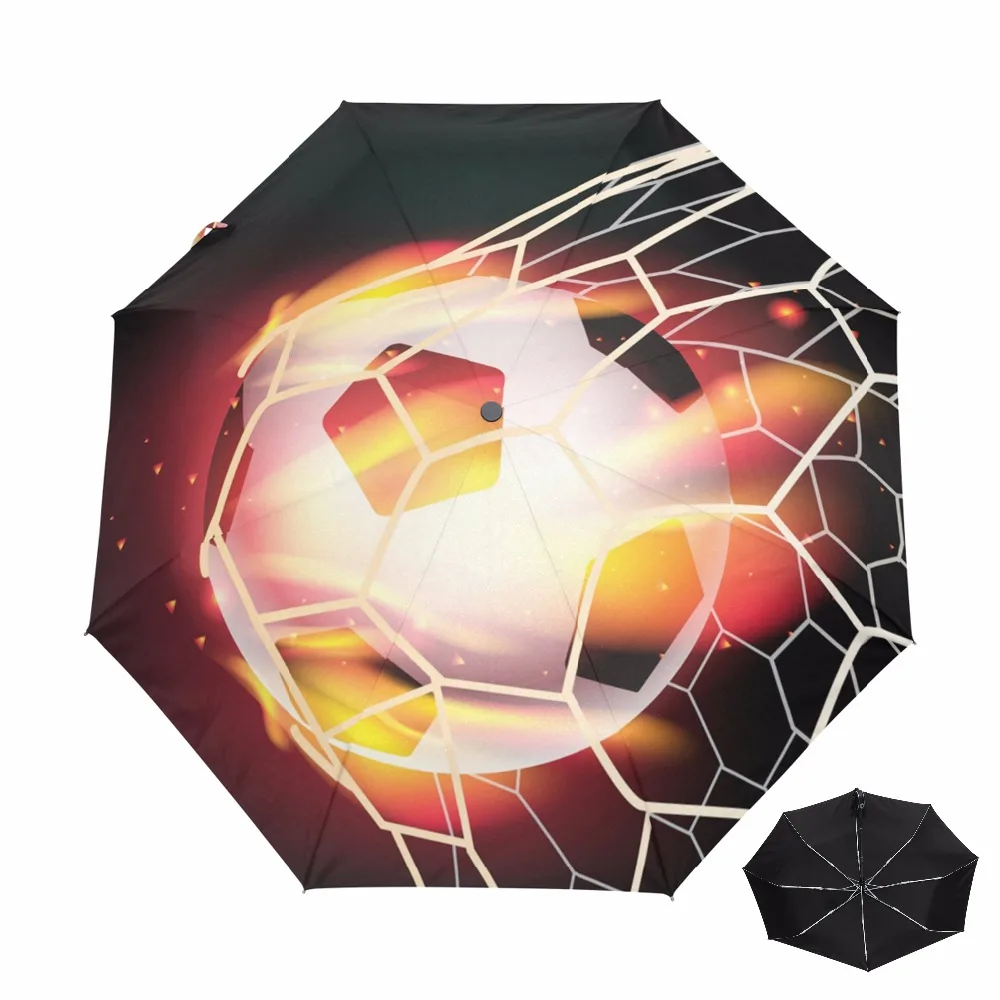 Портативный зонт для футбола с рисунком дождя и дождя|Зонтики| |