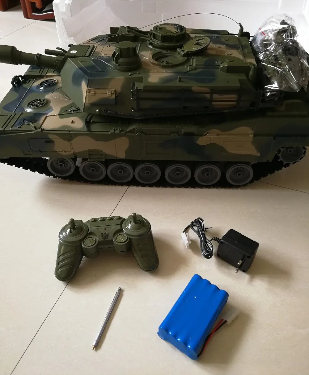 1:10 масштаб США M1A2 Танк дистанционного управления rc Танк страйкбол 7 каналов модельные танки большой размер: 83*30*25 см