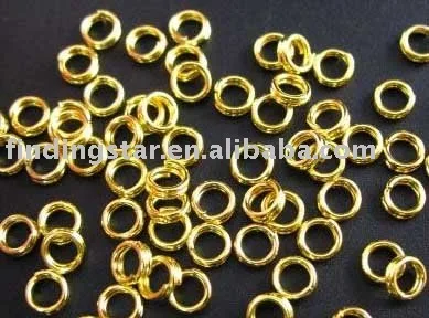 

FREE SHIPPING 1000PCS gold plated split rings 4mm M267