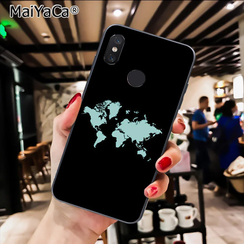 A8 MaiYaCa карта мира путешествия просто Go мягкий чехол для телефона Xiaomi Redmi4X 6A S2 Go Redmi 5 5Plus Note4 Note5 7 Note6Pro - Цвет: A8