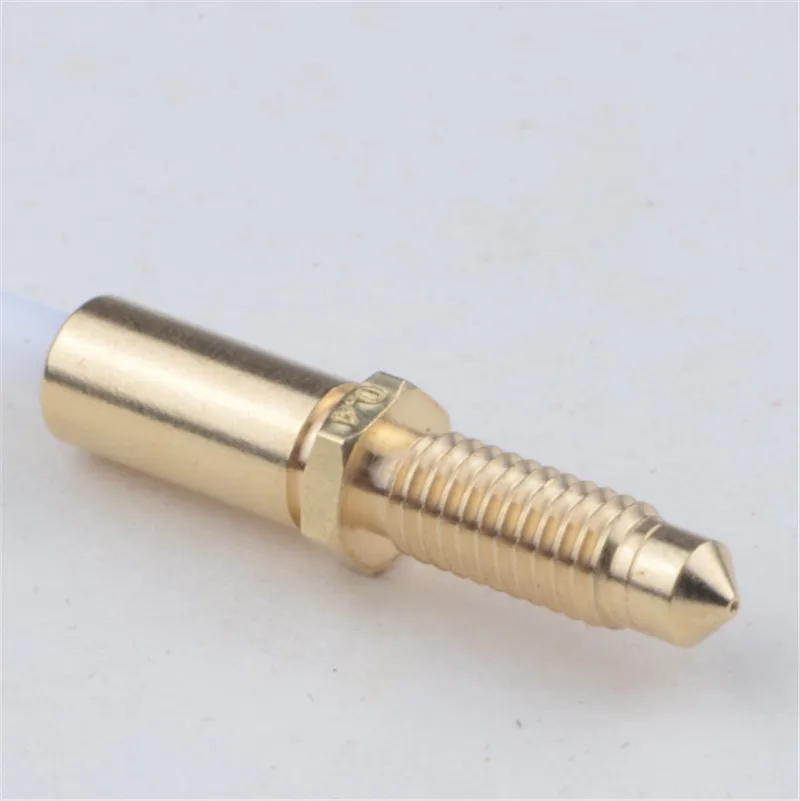 

SEEJIE 4pcs 3D Printer Integrated Heatbreak with Nozzle for 1.75mm Chimera / Kraken Extruder Hotend Head use, 0.2/ 0.4/ 0.8mm