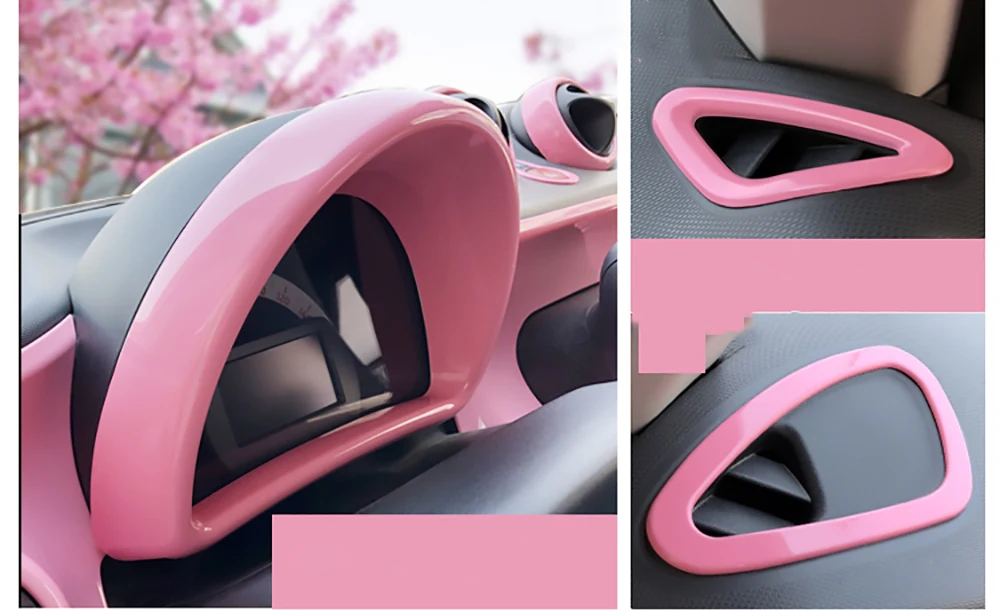 Передняя отделка подлокотник двери, окна, стекло панели переключателя украшения Рамка для Smart Fortwo ForFour 453 автомобильные аксессуары