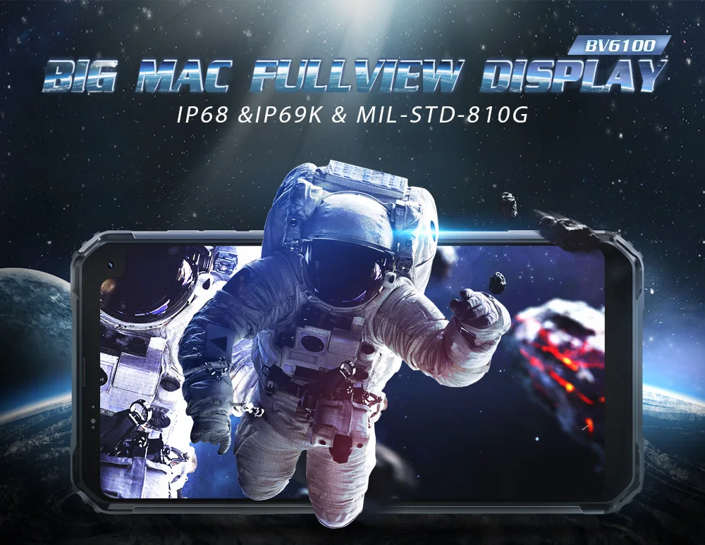 Blackview BV6100 Android 9 0 мобильный телефон 6 8 &quotсмартфон с большим экраном IP68