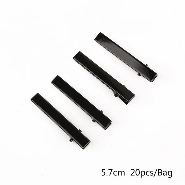03 black 20 шт./лот, новинка, корейский стиль, для детей, для взрослых, Модный черный родий, заколка для волос, заколка для волос, для девочек, для женщин, аксессуары для волос, материал, сделай сам - Цвет: 03 black