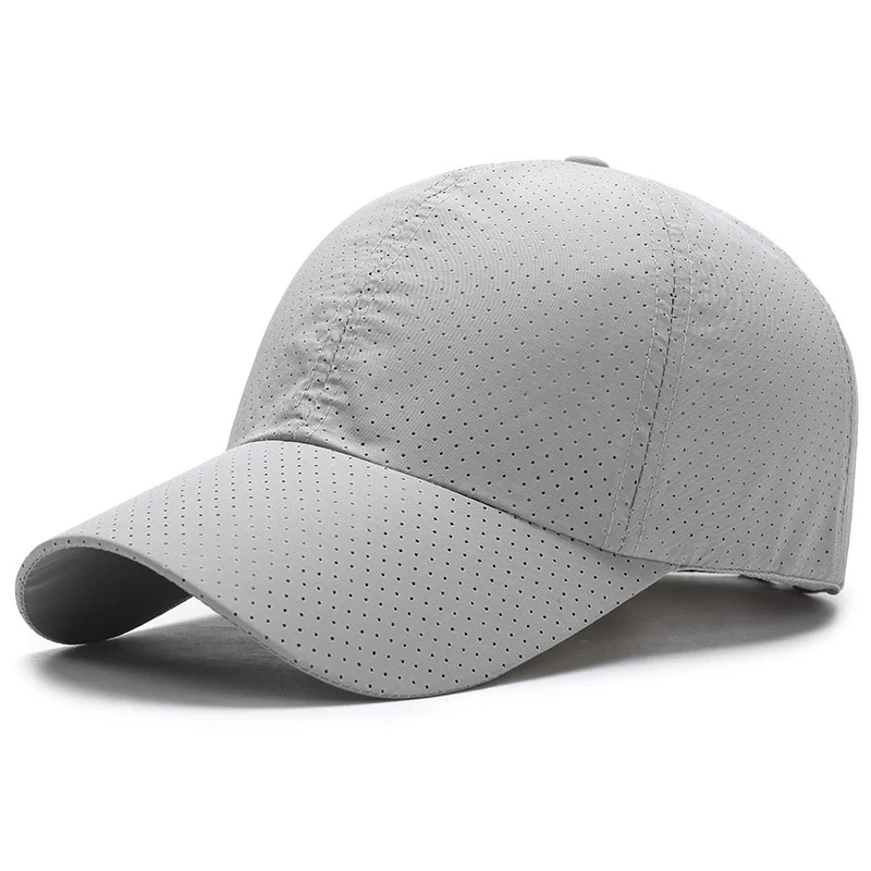 

Summer Quick-drying Mesh Hat Women Men Solid Breathable Adjustable Baseball Cap Unisex Outdoor Sports Casual Hats CP0083