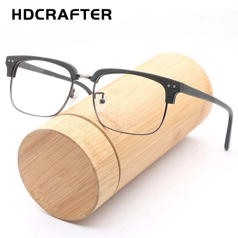 HDCRAFTER винтажные оптические очки оправы деревянные прозрачные натуральные по