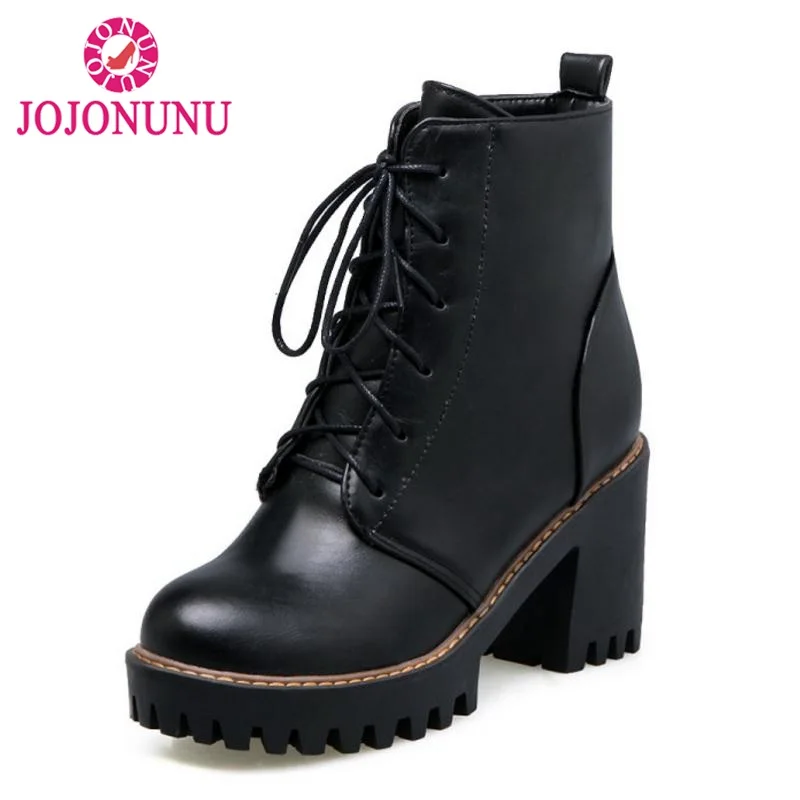 FITWEE/женские зимние ботильоны женская обувь на меху и платформе высоком каблуке