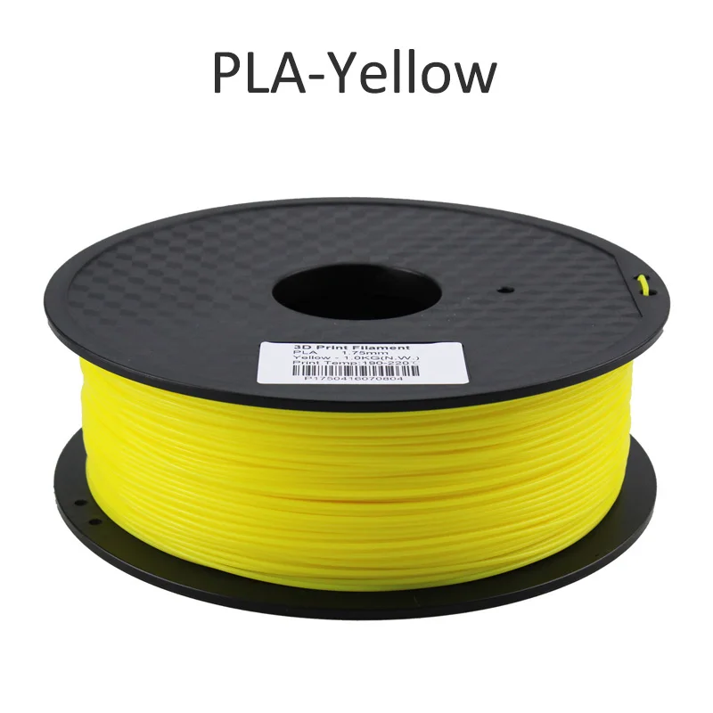 Yellow PLA filament HUAFAST PLA нити для 3d принтера материалы 1,75 мм 1 кг/0,25 кг ABS 3D печать Ручка нити пластиковые детали подходят для creality - Цвет: Yellow PLA filament