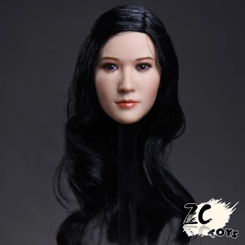 Изготовленный На Заказ 1/6 голова лепить ZCTOYS T 06 азиатская актриса резьба модель